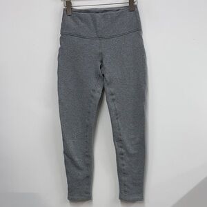lululemon athletica  Gray fleece Leggings 6